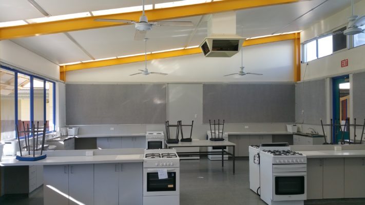 Soundproofing for Lakelands SHS home economics classroom