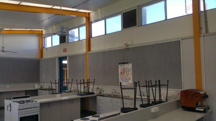 Soundproofing for Lakelands SHS home economics classroom