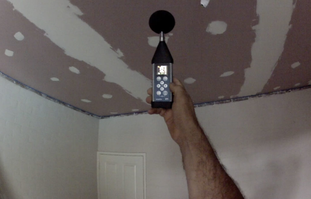 ceiling sound proofing test