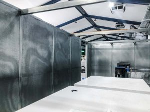 Industrial workshop with plant and equipment noise reduction in Perth