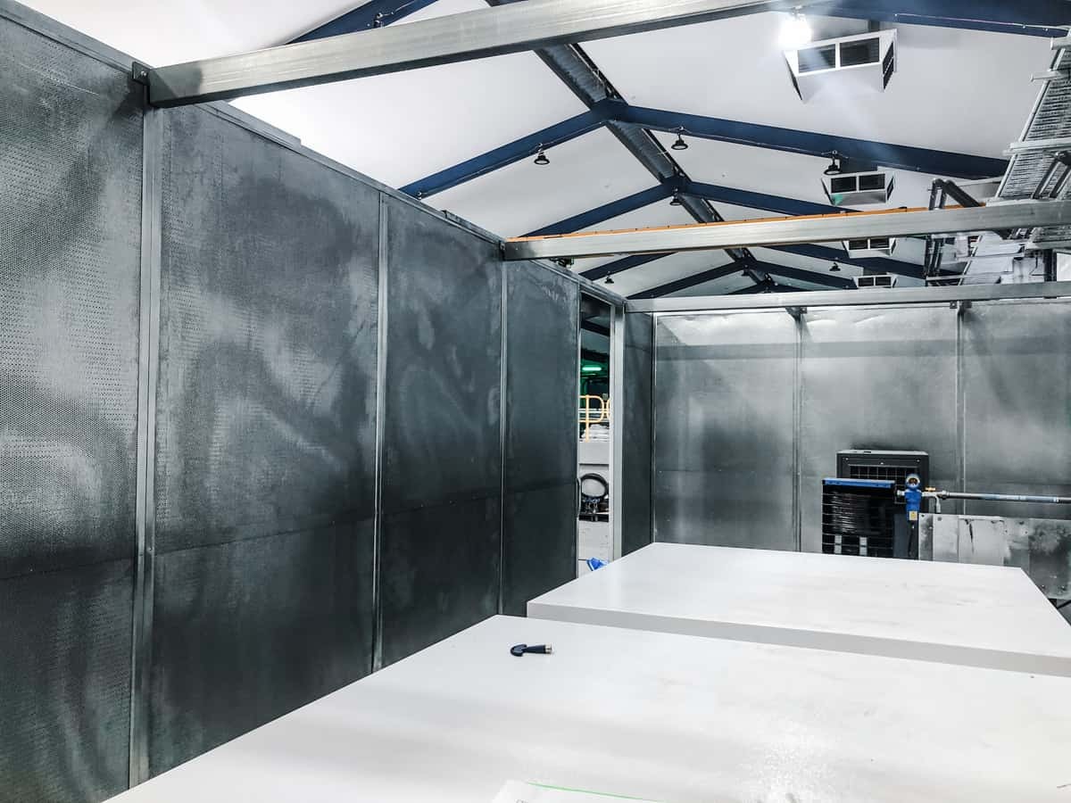 Industrial workshop with plant and equipment noise reduction in Perth