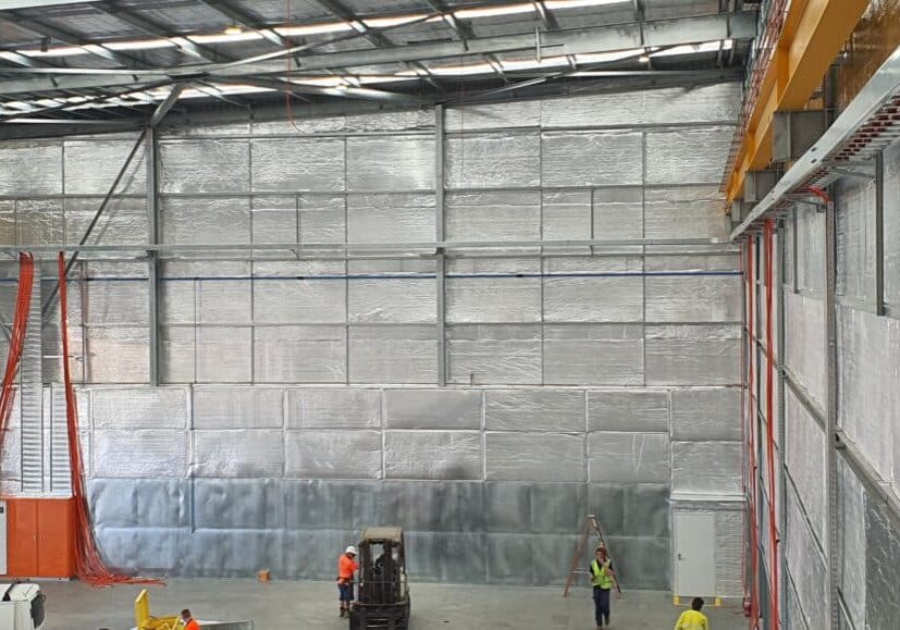 Acoustic wall for Westrac Workshop